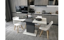 Комплект стільців на кухню Doros Бін (2 шт.) 49х43х84 см Білий (DRS-011397)