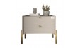 Тумба прикроватная LION Wood с двумя ящиками Кашемир (золотые ножки) (LION-041355) ТОП