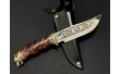 Hunting Knife NB Art Wolf 22K59 у подарунок дерев’яний випадок