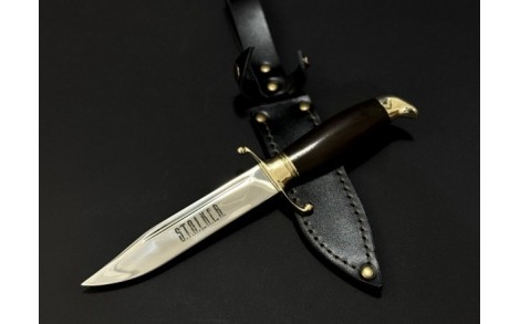 Нож мисливця з бронзовим наконечником NB Art Kortik Stalker 19 22K51 Граф