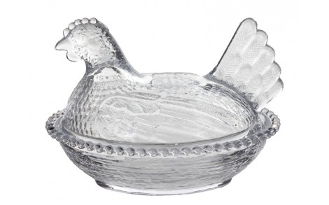 Скляна ікра з кришкою Lefard Chicken 15x11x11 см 240 мл 355-288