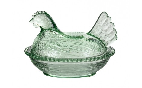 Скляна ікра з кришкою Lefard Chicken 15x11x11 см 240 мл 355-289