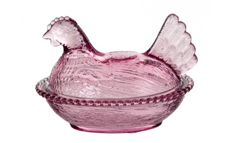 Скляна ікра з кришкою Lefard Chicken 15x11x11 см 240 мл 355-290
