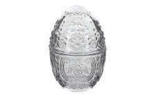 Скляна коробка з кришкою яйце 10x10x15,5 см 300 мл 355-299
