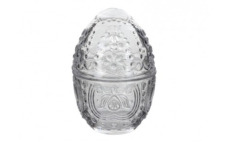Скляна коробка з кришкою яйце 10x10x15,5 см 300 мл 355-299