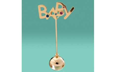 Фигурка с утежелителем Crystocraft со стразами Swarovski Baby 11 см 0441-057/GA