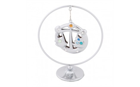 Фигурка Crystocraft со стразами Swarovski знак зодиак Весы 8х7 см 0456-105/GA-SL