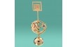 Фигурка держатель для фото,визитки Crystocraft Swarovski знак зодиак Дева 11,5 см 0455-054/GA