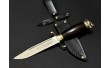 Нож мисливця з бронзовим наконечником NB Art Finka Wolf 222K63 Ручка з дерева