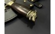 Нож мисливця з бронзовим наконечником NB Art Finka Wolf 222K63 Ручка з дерева