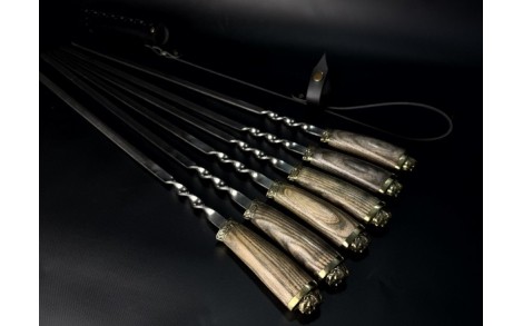 Набір шампурів у Quiver Lux NB Art Kozaki Ash 6 Об'єкти 47330153