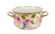 Емалізована сковорода з кришкою Elmani Peonies 16 см 2,1 L 763-003