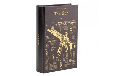 Металева-Значна книга з двома ключовими зброєю 26x17x5 см 0509-021