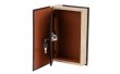 Металева книга Seyf з двома клавішами, що грають у шахи 26x17x5 см 0509-006