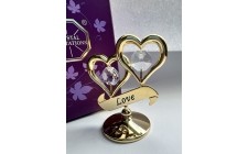 Фигурка Crystocraft Swarovski Сердца Love 7х6 см 1602306