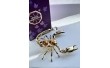 Фигурка Crystocraft со стразами Swarovski Скорпион 7х7х8 см 160259 желтый