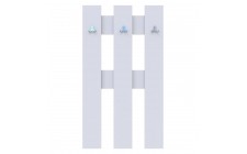Вешалка для одежды Doros Н1 Белая 65х3,2х115 (DRS-011558)