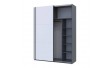 Шафа-купе Doros G-Caiser Графіт/Білий 2 ДСП / 3 частини 180х60х240 DRS-011729 (44900262)