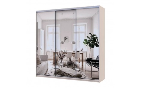 Шафа-купе Doros Сіті Лайт Кашемір 3 дзеркала 225х60х225 (80736386)