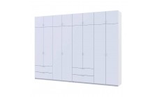 Шафа для одягу Doros Лукас Білий 4+4 ДСП 320х50х240 DRS-011690 (42005126)
