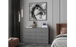 Комод Doros Рон 8 Графит 8 Ящиков 130х38х81 DRS-011775 (41516173)