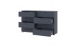 Комод Doros Рон 8 Графит 8 Ящиков 130х38х81 DRS-011775 (41516173)