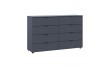 Комод Doros Рон 8 Графит 8 Ящиков 130х38х81 DRS-011775 (41516173)