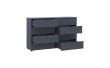 Комод Doros Рон 8 Графит 8 Ящиков 130х38х81 DRS-011775 (41516173)