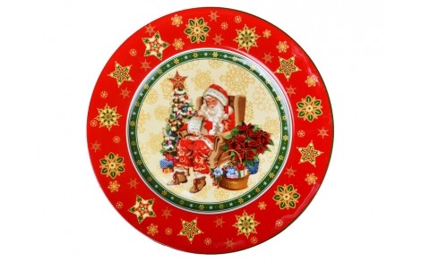 Тарілка Різдвяна колекція Santa Lefard 21 см 986-059 фарфор