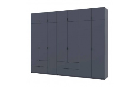 Шафа для одягу Doros Лукас Графіт 3+4 ДСП 300х50х240 DRS-011698 (42005133)