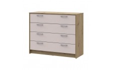 Комод Doros Ронди Дуб Артизан/Кашемир 4 ящика 100х40х82 DRS-011782 (41516187)