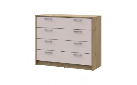 Комод Doros Ронди Дуб Артизан/Кашемир 4 ящика 100х40х82 DRS-011782 (41516187)