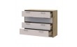 Комод Doros Ронди Дуб Артизан/Кашемир 4 ящика 100х40х82 DRS-011782 (41516187)