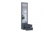 Подвесная тумба с зеркалом Doros Сола Графит / Серый 45х40х168,6 см DRS-011742 (44900342)