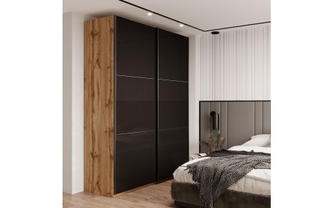 Шафа купе Doros G-Caiser Дуб Евок 2 Стекла / 3 частини 180х60х240 (DRS-011574)