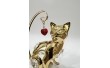 Статуетка Crystocraft з кристалами Swarovski Кішка з сердечком 9 см 160282