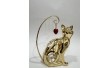 Статуетка Crystocraft з кристалами Swarovski Кішка з сердечком 9 см 160282