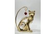 Статуетка Crystocraft з кристалами Swarovski Кішка з сердечком 9 см 160282