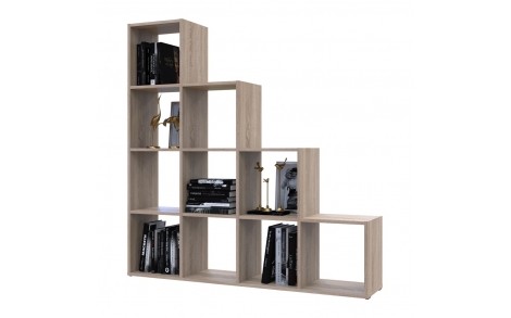 Стеллаж Doros Степь 4х4 Дуб сонома открытый 136.2х28.8х140.7 DRS-011770 (41516165)