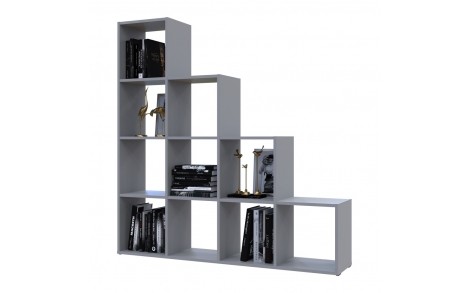 Стеллаж Doros Степь 4х4 Серый открытый 136.2х28.8х140.7 DRS-011772 (41516179)