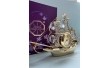 Фигурка с камнями Swarovski Кораблик с часами 10х7 см 160069