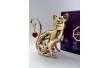 Статуетка Crystocraft з кристалами Swarovski Кішка з сердечком 7х8 см 160283