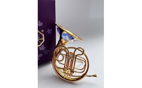 Фигурка с камнями Swarovski Валторна 8 см 1602283