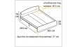 Двоспальне ліжко Еверест Асторія з двома ящиками 160х200 см сонома/трюфель (DTM-2489)