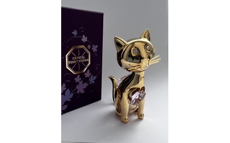 Статуетка Crystocraft з кристалами Swarovski Кішка 8 см 1602285