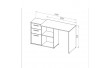 Офісний стіл Doros T8 Білий/Графіт 100х83х75 (DRS-011891)