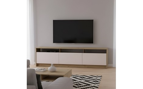 Тумба ТВ Doros U3 Дуб Артизан/Кашемир ДСП 180х33х43 (DRS-011901)