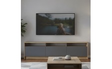 Тумба ТВ Doros U3 Дуб Артизан/Графит ДСП 180х33х43 (DRS-011902)