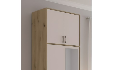 Антресоль висока Doros Ронді Дуб Артизан/Кашемір 2 ДСП 82х52х65 (DRS-011908)
