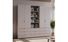 Шафа для одягу Doros Гелар Кашемір 2+2ДСП з пеналом 215х49.5х203.4 (DRS-011918)